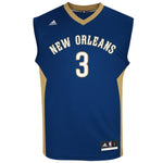 Mens New Orleans Pelicans Omer Asik adidas Navy Blue Road Jersey