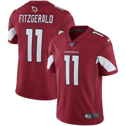 Larry Fitzgerald Arizona Cardinals Nike 100th Season Vapor Limited Jersey - Cardinal