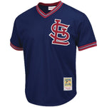 Ozzie Smith St. Louis Cardinals Mitchell & Ness Cooperstown Collection Big & Tall Mesh Batting Practice Jersey – Navy