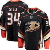 Sam Steel Anaheim Ducks Fanatics Branded Team Color Breakaway Player Jersey - Black