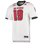 NC State Wolfpack adidas Team Premier Football Jersey - White