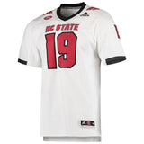 NC State Wolfpack adidas Team Premier Football Jersey - White