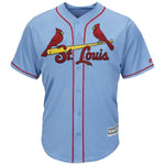 Marcell Ozuna St. Louis Cardinals Majestic Alternate Cool Base Player Jersey – Horizon Blue