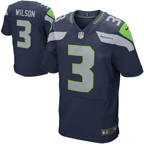 Russell Wilson Seattle Seahawks Nike Elite Jersey - College Navy