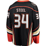 Sam Steel Anaheim Ducks Fanatics Branded Team Color Breakaway Player Jersey - Black