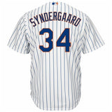 Noah Syndergaard New York Mets Majestic Official Cool Base Player Jersey - White/Royal