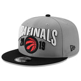 Men's Toronto Raptors New Era Graphite/Black 2019 Eastern Conference Champions Locker Room 9FIFTY Adjustable Hat