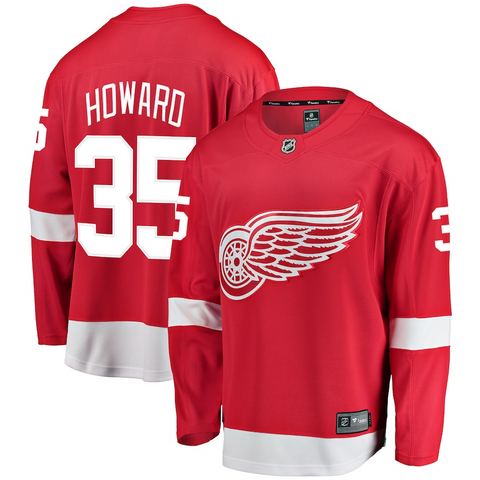 Men's Detroit Red Wings Jimmy Howard Fanatics Branded Red Breakaway Player Jersey