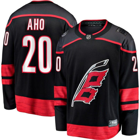 Sebastian Aho Carolina Hurricanes Fanatics Branded Alternate Premier Breakaway Player Jersey - Black