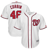 Patrick Corbin Washington Nationals Majestic Home Cool Base Player Jersey - White