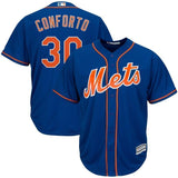 Michael Conforto New York Mets Majestic Alternate Official Cool Base Replica Player Jersey - Royal/White