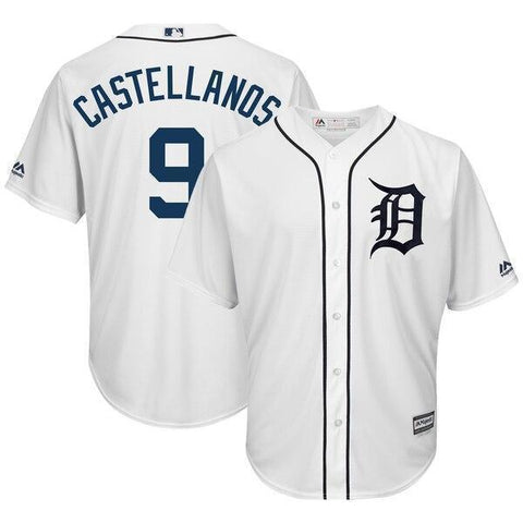 Nick Castellanos Detroit Tigers Majestic Home Cool Base Player Jersey – White