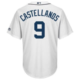 Nick Castellanos Detroit Tigers Majestic Home Cool Base Player Jersey – White