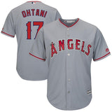 Shohei Ohtani Los Angeles Angels Majestic Cool Base Player Jersey - Gray