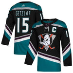 Ryan Getzlaf Anaheim Ducks adidas Alternate Player Jersey - Black/Teal