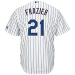 Todd Frazier New York Mets Majestic Official Cool Base Player Jersey – White/Royal