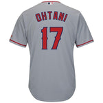 Shohei Ohtani Los Angeles Angels Majestic Cool Base Player Jersey - Gray