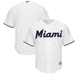 Miami Marlins Majestic Home 2019 Official Cool Base Team Jersey - White