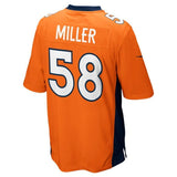 Von Miller Denver Broncos Nike Game Jersey - Orange