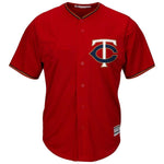 Minnesota Twins Majestic Official Cool Base Jersey - Scarlet