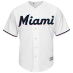 Miami Marlins Majestic Home 2019 Official Cool Base Team Jersey - White