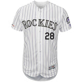 Nolan Arenado Colorado Rockies Majestic Home Collection Flex Base Player Jersey - White/Purple