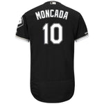 Yoan Moncada Chicago White Sox Majestic Alternate Flex Base Collection Player Jersey – Black/White