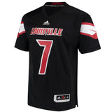 Louisville Cardinals adidas Premier Football Jersey - Black