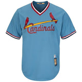 Red Schoendienst St. Louis Cardinals Majestic Cooperstown  Jersey – Light Blue