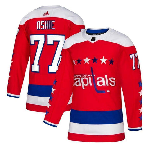 TJ Oshie Washington Capitals adidas Alternate Player Jersey - Red