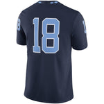 North Carolina Tar Heels Jordan Brand Game Football Jersey - Navy