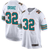 Kenyan Drake Miami Dolphins Nike Throwback Game Jersey - White