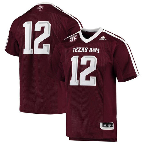 Texas A&M Aggies adidas Team Premier Football Jersey - Maroon