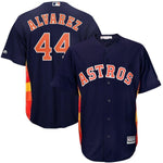 Yordan Alvarez Houston Astros Majestic Home Official Cool Base Player Jersey - Navy