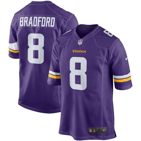 Sam Bradford Minnesota Vikings Nike Game Jersey - Purple