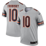 Mitchell Trubisky Chicago Bears Nike Inverted Legend Jersey - Silver