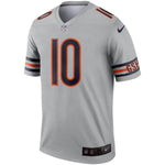 Mitchell Trubisky Chicago Bears Nike Inverted Legend Jersey - Silver