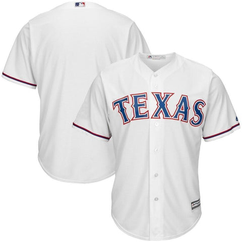 Texas Rangers Majestic Official Cool Base Jersey - White