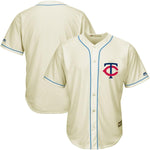 Minnesota Twins Majestic Cool Base Ivory Fashion Team Jersey - Cream