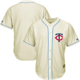 Minnesota Twins Majestic Cool Base Ivory Fashion Team Jersey - Cream