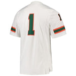 Miami Hurricanes adidas Team Premier Football Jersey - White