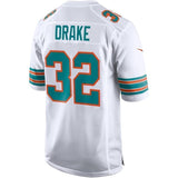 Kenyan Drake Miami Dolphins Nike Throwback Game Jersey - White