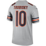 Mitchell Trubisky Chicago Bears Nike Inverted Legend Jersey - Silver