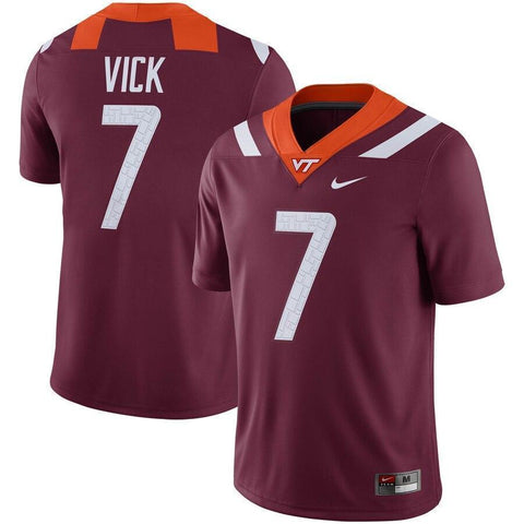 Michael Vick Virginia Tech Hokies Nike Alumni Player Game Jersey - Maroon