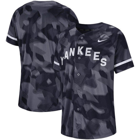 New York Yankees Nike Camo Jersey - Navy