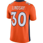 Phillip Lindsay Denver Broncos Nike NFL 100 Vapor Limited Jersey - Orange