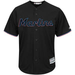 Miami Marlins Majestic  Alternate Cool Base Team Jersey - Black