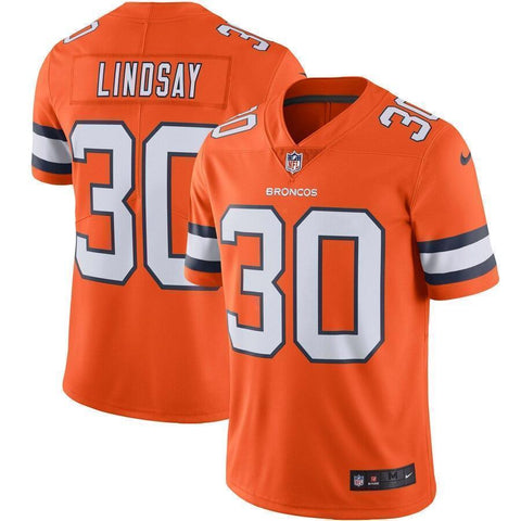 Phillip Lindsay Denver Broncos Nike Color Rush Vapor Limited Jersey - Orange