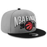 Men's Toronto Raptors New Era Graphite/Black 2019 Eastern Conference Champions Locker Room 9FIFTY Adjustable Hat