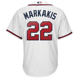 Nick Markakis Atlanta Braves Majestic 2019 Home Cool Base Player Jersey – White